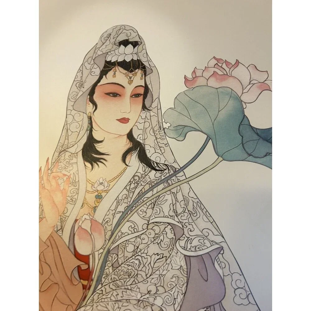 Caroline R. Young Brilliance And Mercy Signed 356/800 Serigraph Asian Art - Picture 8 of 10